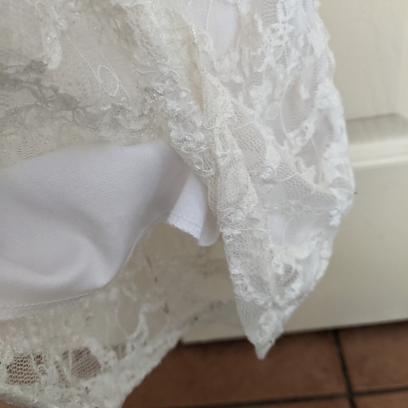 White Lace Multilayer Tank Top - Size S - Picture 5 of 6
